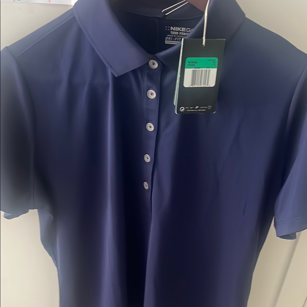 Nike Dri-FIT Blue Polo Shirt-new.